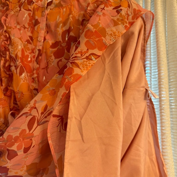 LC Lauren Conrad Floral Ruffle Button Front Mini Dress - Picture 10 of 15